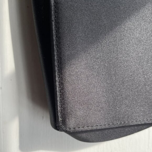 Gucci Black Satin Clutch with Floral Detail - Picture 15 of 16